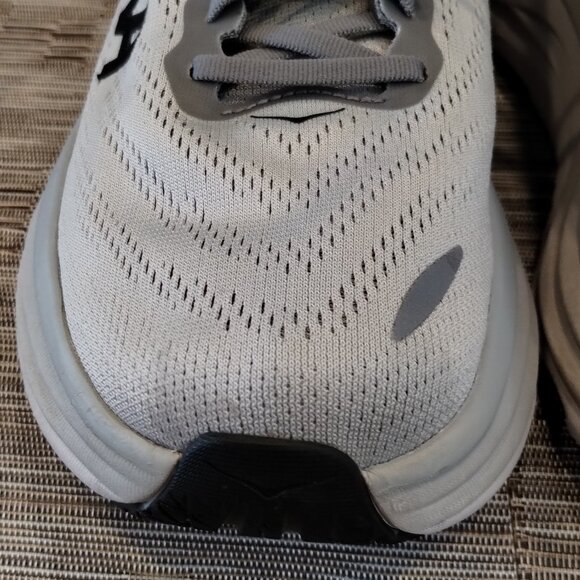 Hoka Bondi 8 Sharkskin Grey Size 9 2E Wide - Picture 13 of 16
